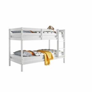 Möbel Boss Etagenbett Moritz Massivholz Kiefer weiß gewachst